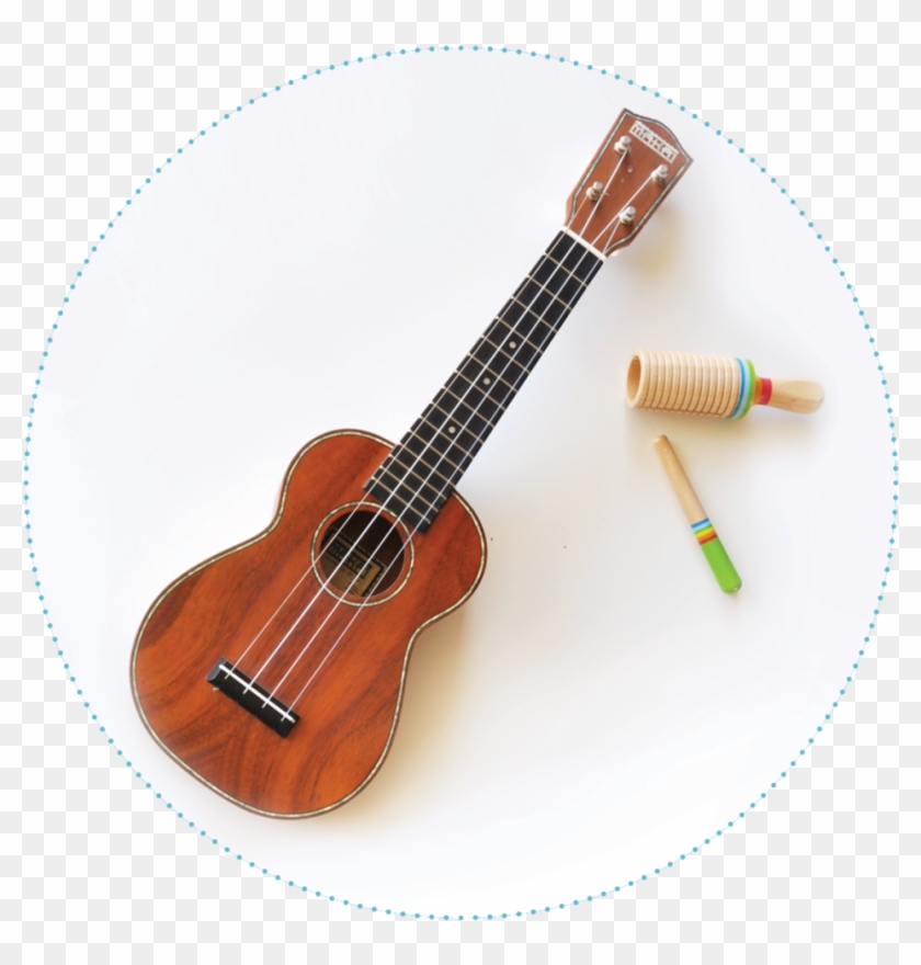 Uke And Rhythm Sticks Clipart