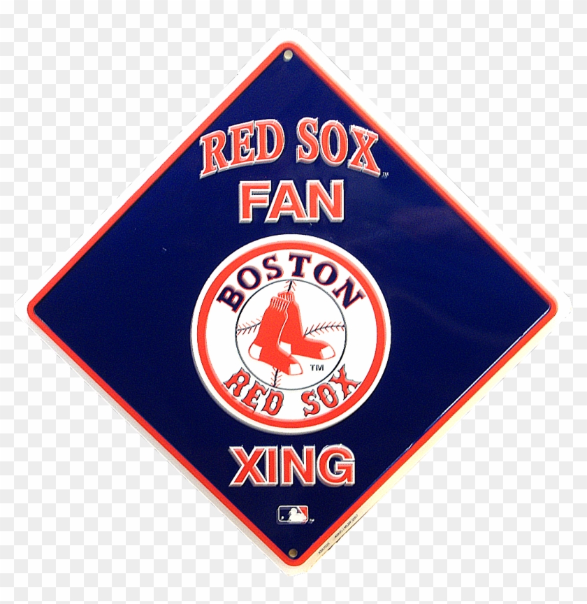Boston Red Sox Baseball Fan Crossing Sign Diamond Shaped - Boston Red Sox Clipart