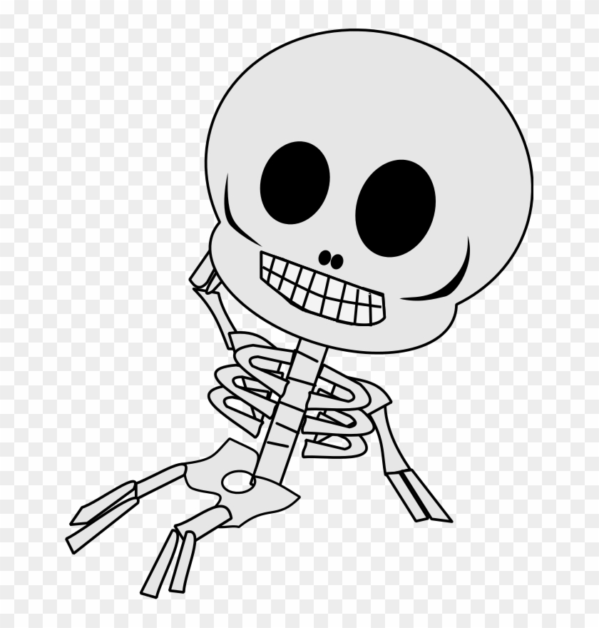 Skeleton Clip Art Clipart Cliparting - Skeleton Animated - Png Download