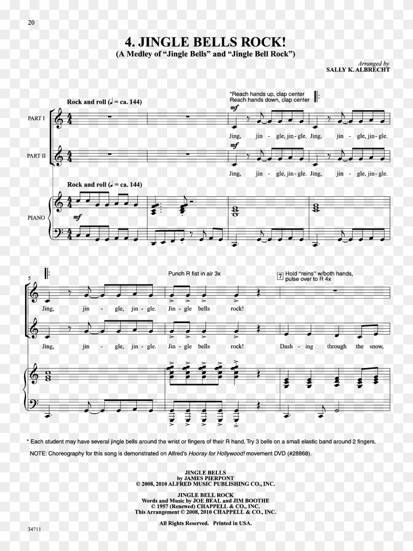 Jingle Bell Jukebox Thumbnail - Jingle Bell Rock Sheet Music Clipart