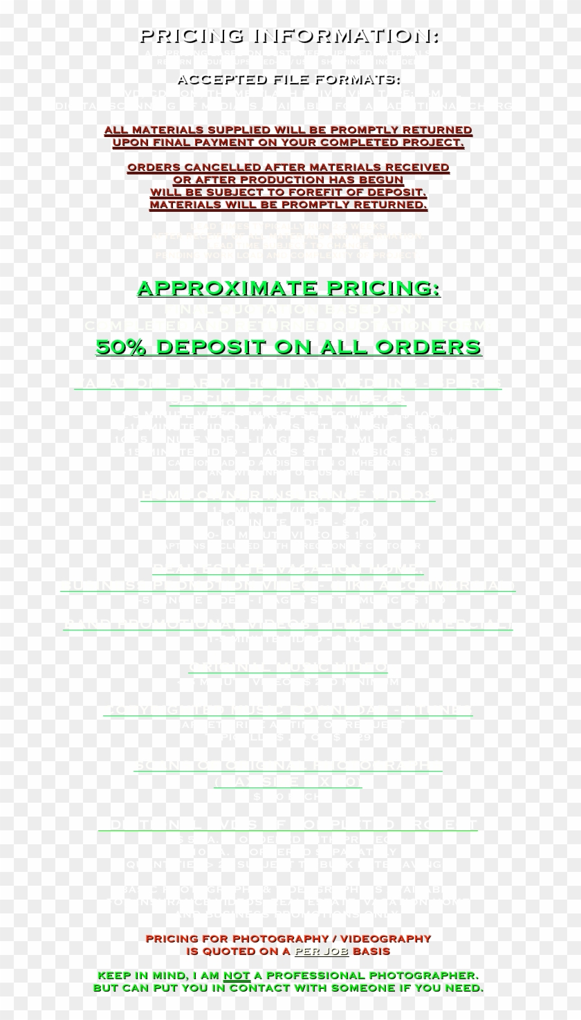 All Pricing Based On Customer Supplied Materials Return - Carmine Clipart