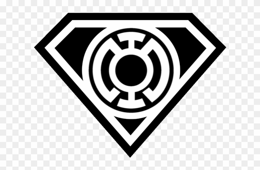 Superman Symbol Outline - Superman Blue Lantern Logo Clipart #625877