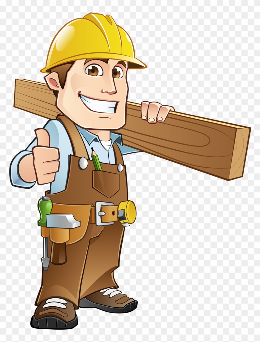 Profissões E Ofícios - Carpenter Clipart - Png Download