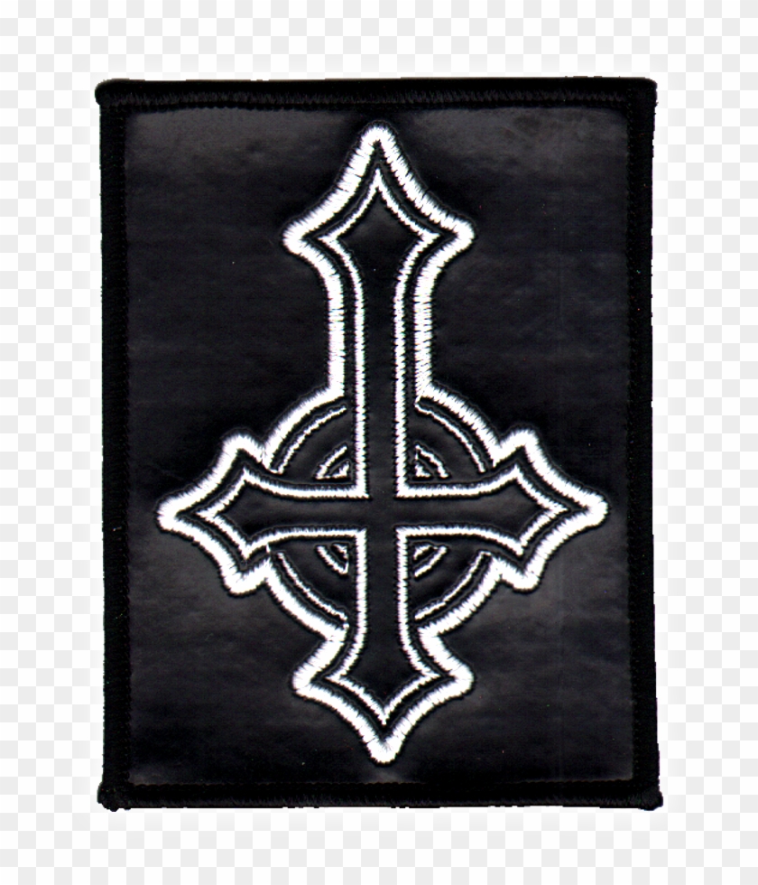 Inverted Cross Patch Gothic Cross Sew-on Patch Cross Clipart