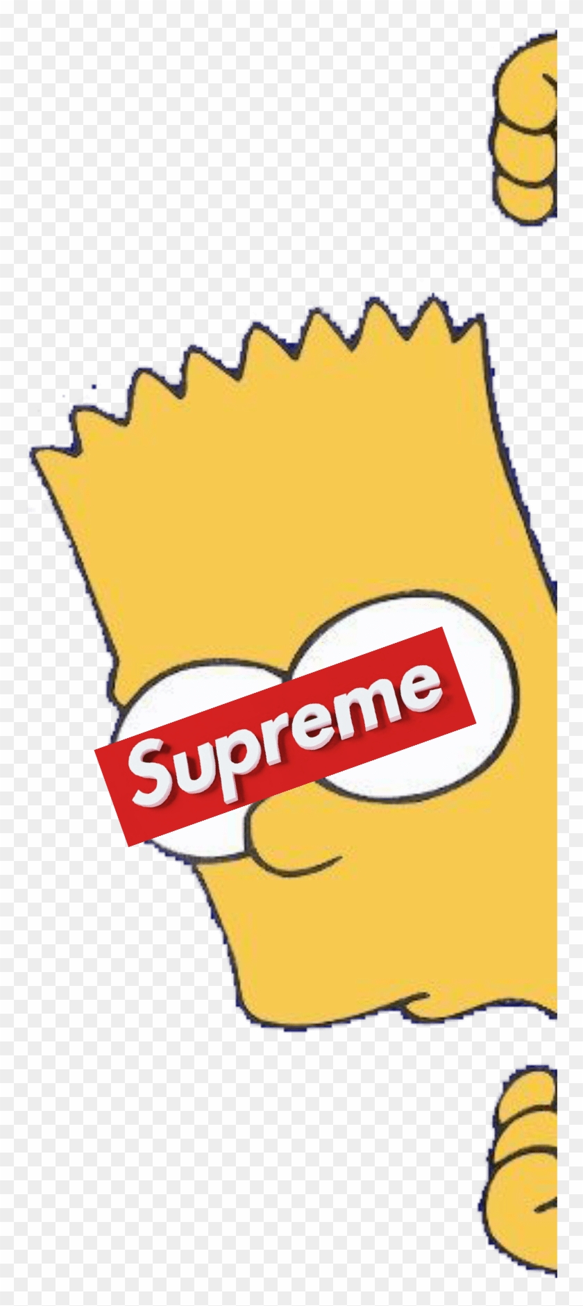 Memezasf Bart Supreme Simpsons Thesimpsons Bartsimpson - Supreme Clipart