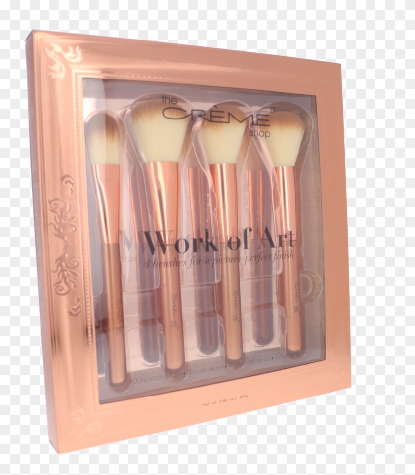 Makeup Brush Set With Foundation Brush, Powder Brush, Clipart #626633