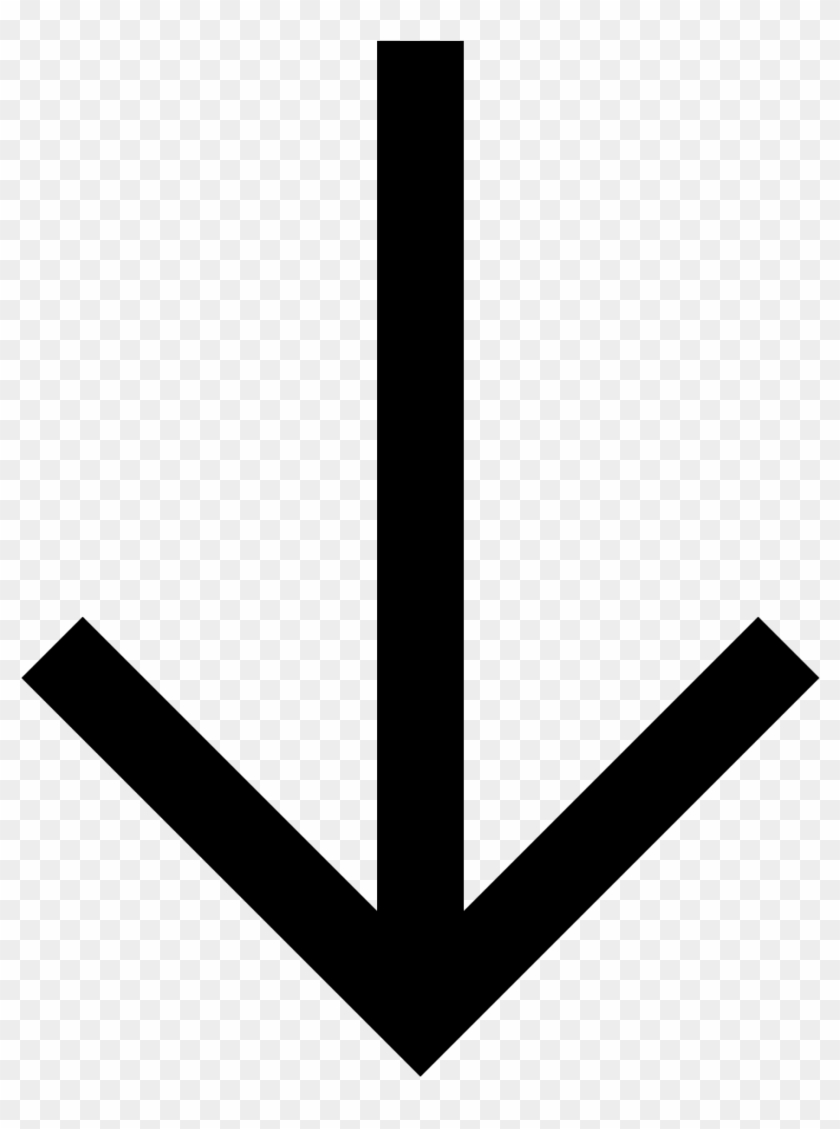 Down Arrow Png - Arrow Line Down Clipart #626685