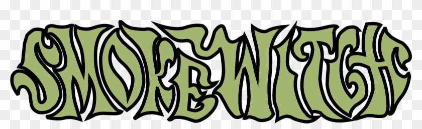 Smoke Witch Logo Black/green Clipart