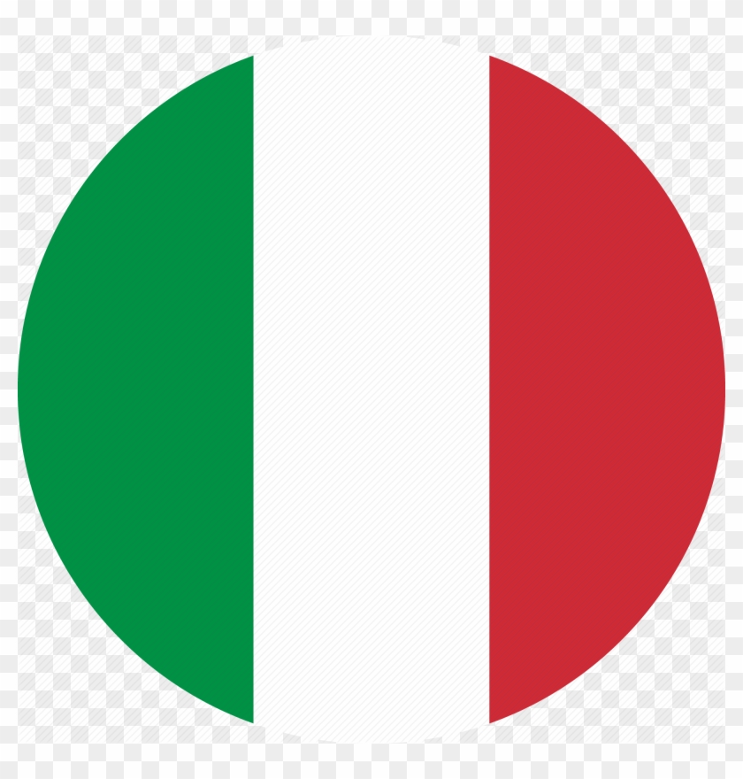 Italian Flag Icon Png - Flag Of Italy Circle Clipart #627341