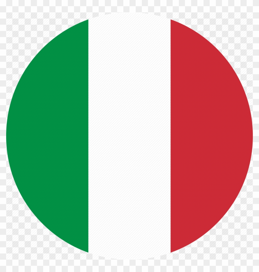 Italian Flag Icon Png - Flag Of Italy Circle Clipart