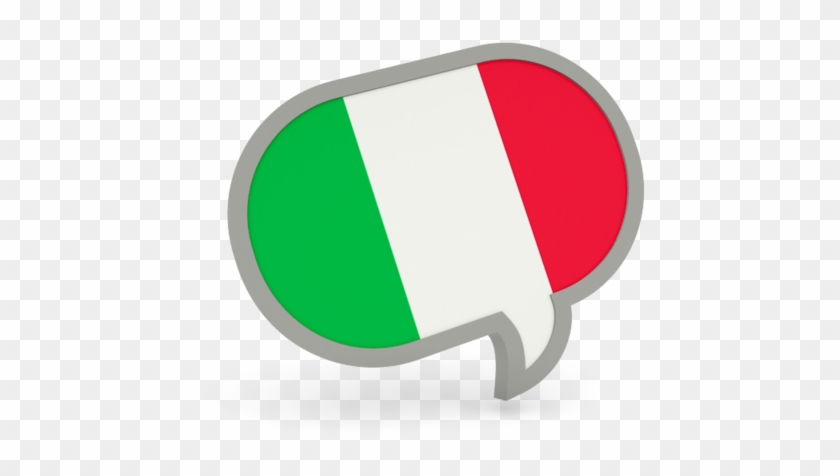 Illustration Of Flag Of Italy - Italian Flag Speech Bubble Clipart #627603