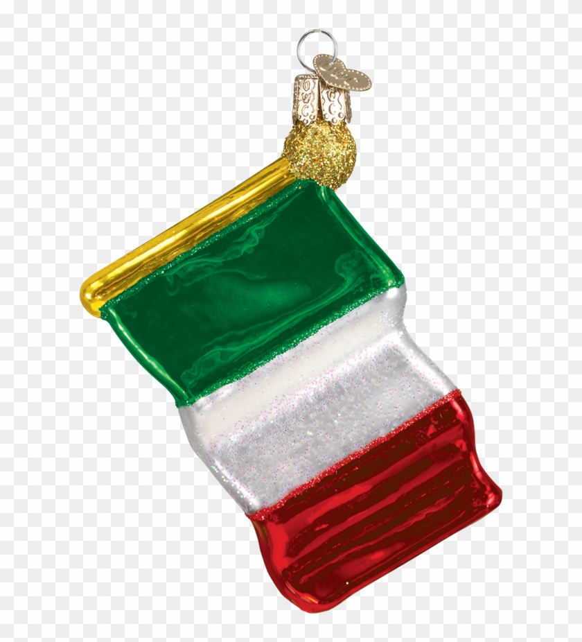 Old World Christmas Italian Flag Ornament - Italian Christmas Ornaments Clipart