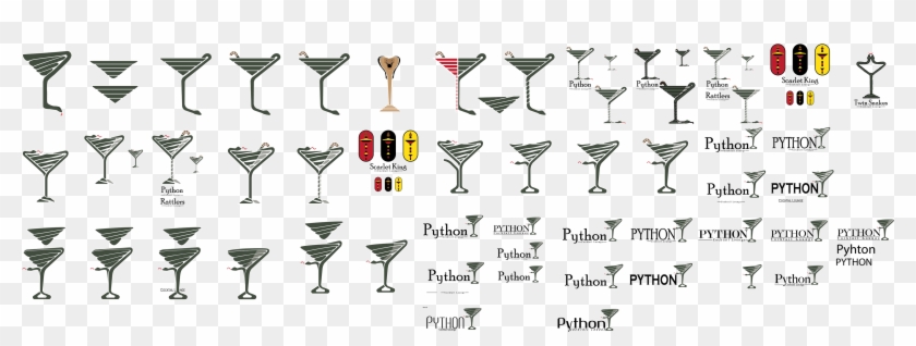 Python - Martini Glass Clipart