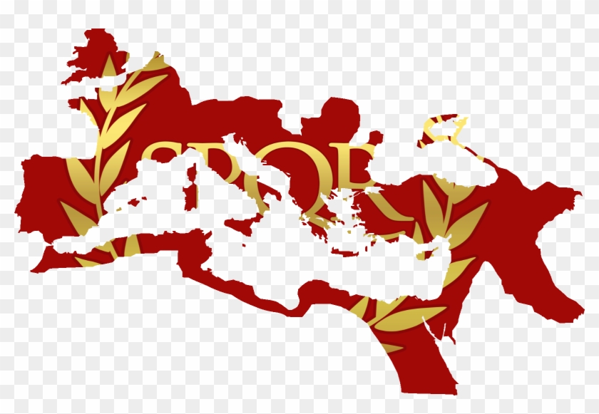Flag Map Of The Roman Empire - Roman Empire Map Png Clipart