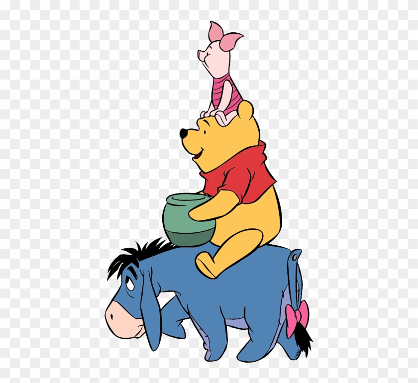 Eeyore Clip Art - Winnie The Pooh Piglet And Eeyore - Png Download