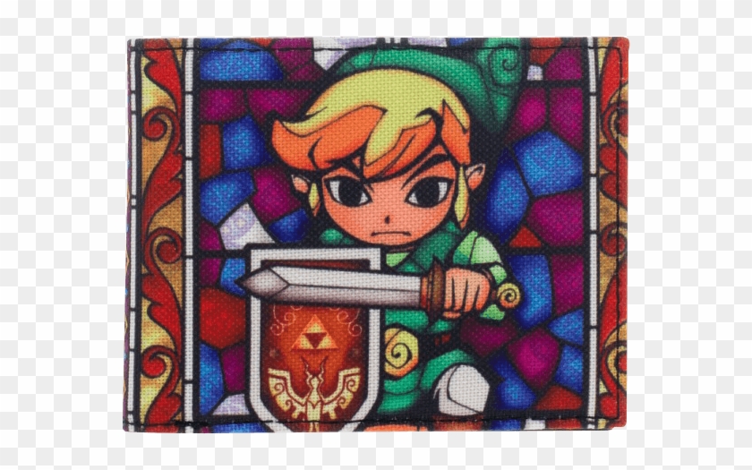 Link And Zelda Stained Glass Clipart