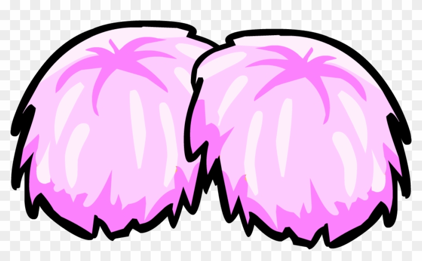 Pom Pom Cartoon Png - Pink Pom Poms Clipart Transparent Png