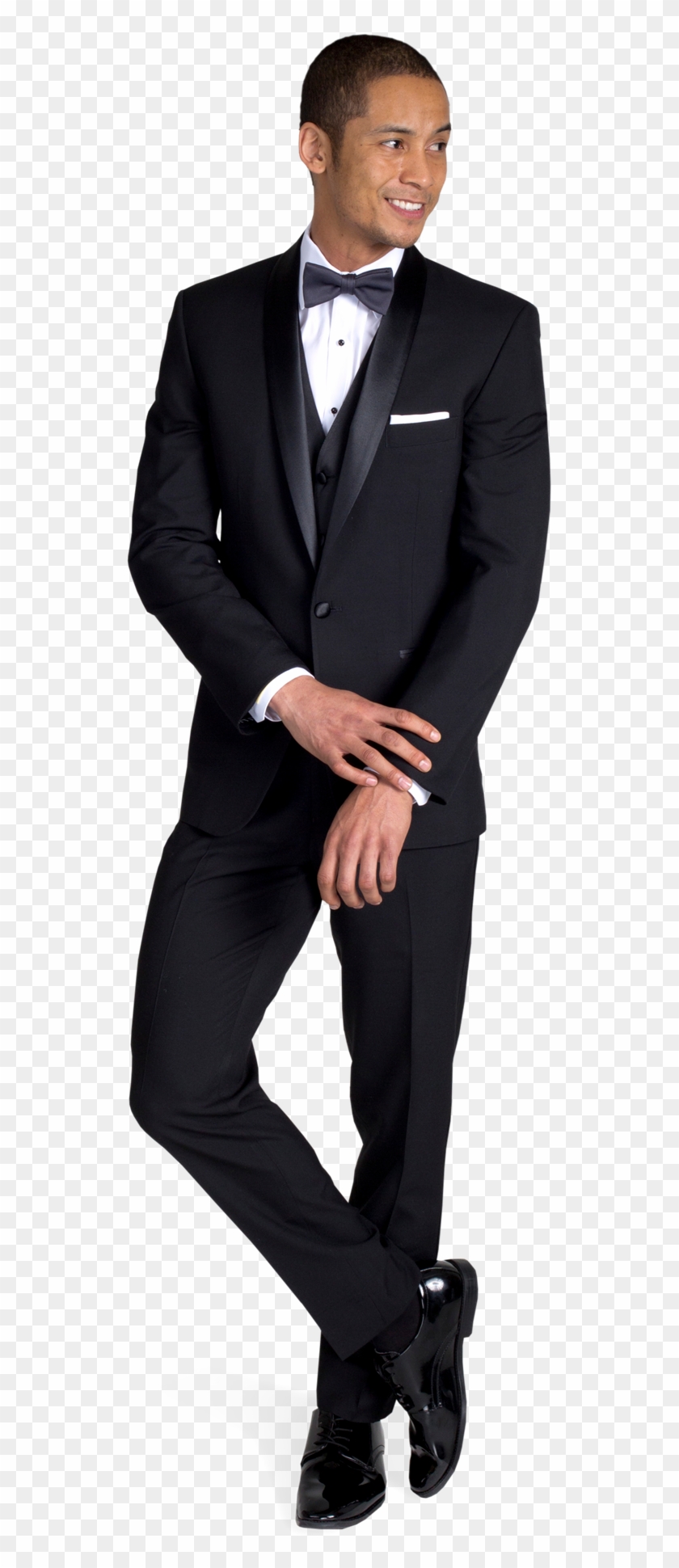 Black Shawl Lapel Tuxedo - Henry Navy Blue Suit Clipart