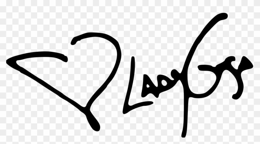 File - Ladygaga Sig - Svg - Lady Gaga Logo Clipart