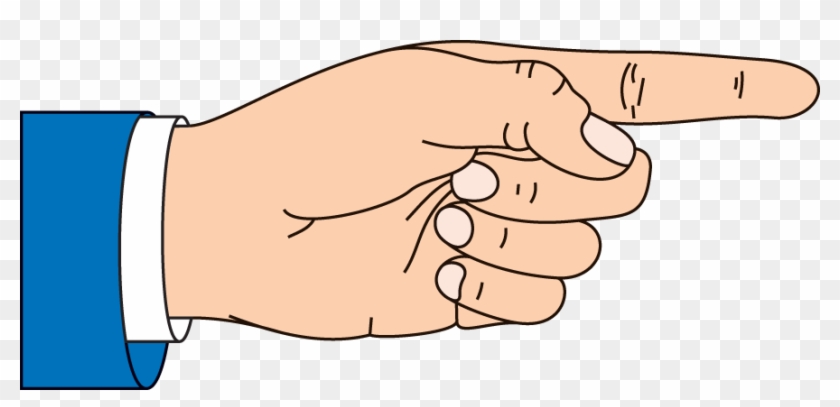 Pointing Hand Png - Pointed Hand Clipart #629837
