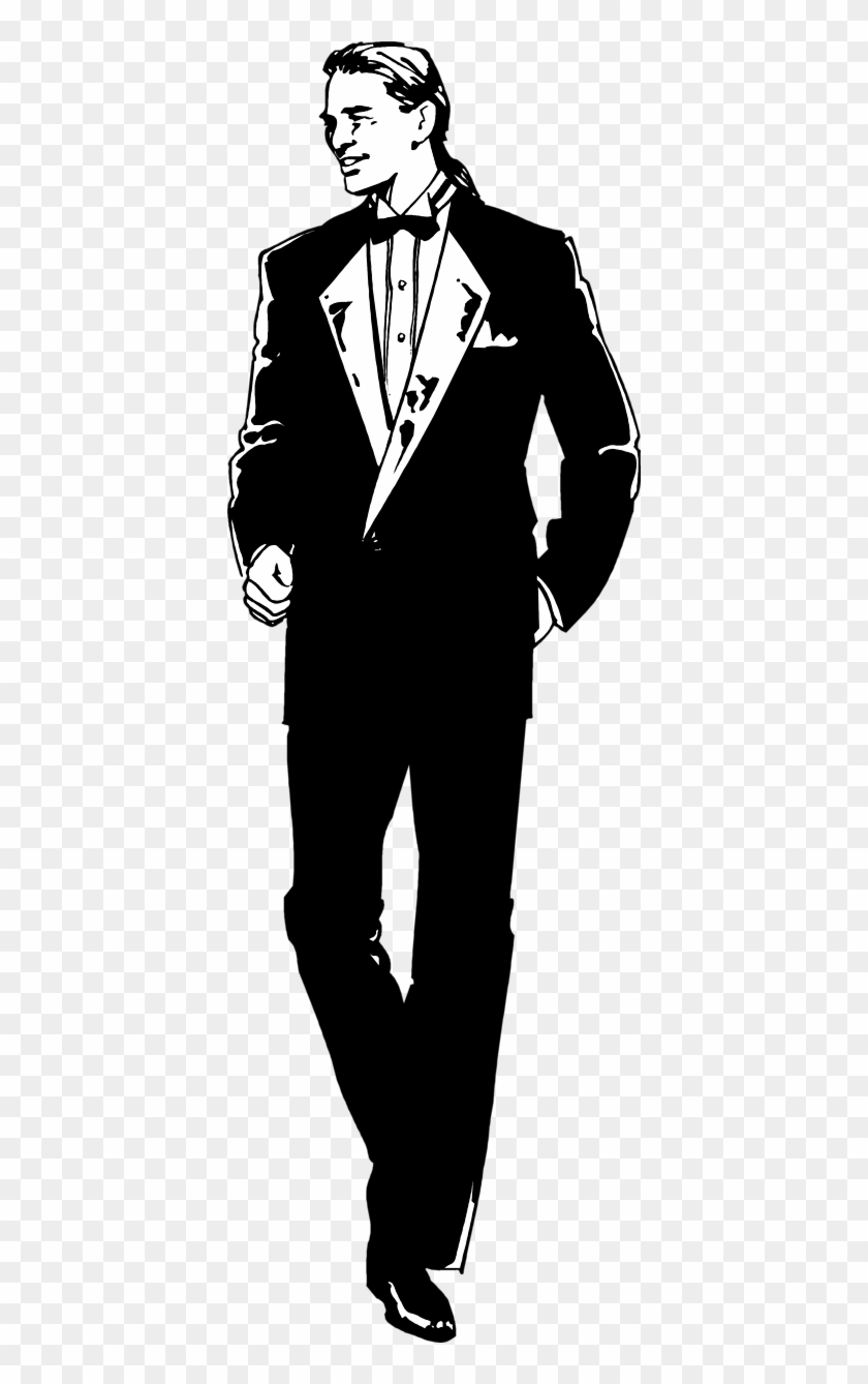 Tuxedo Cliparts - Guy In A Tux Clip Art - Png Download #630098