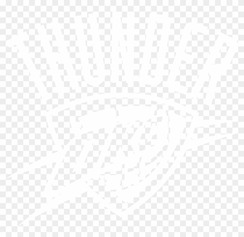 Okc Thunder Logo Png - Okc Thunder Logo Black Clipart #630100