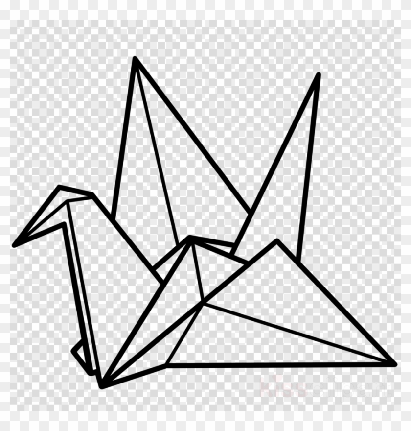 Origami Crane Png Clipart Crane Paper Origami - Paper Crane Clip Art Transparent Png