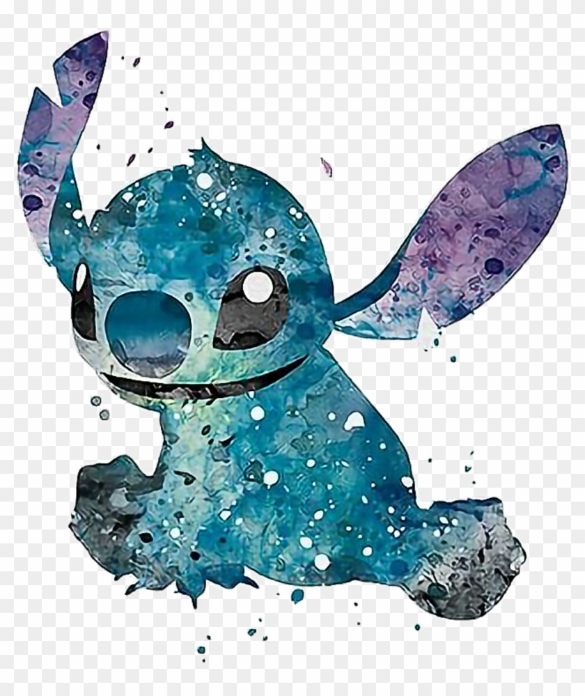 Stitch Sticker - Disney Watercolour Pop Art Clipart