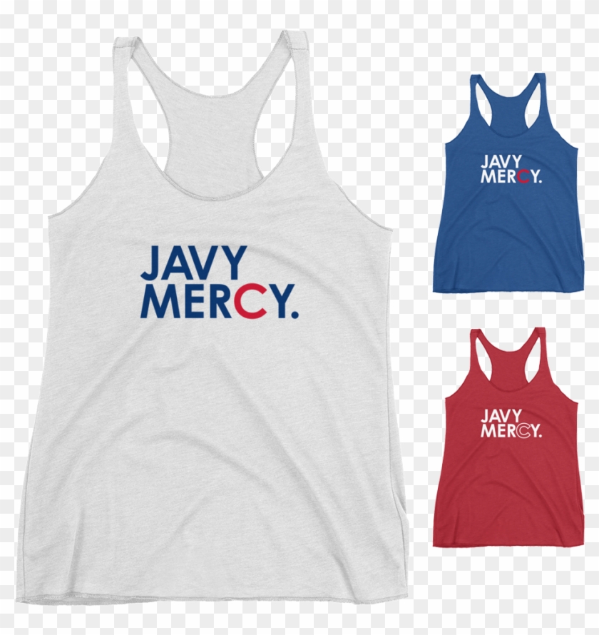 Javy Mercy Chicago Cubs Racerback Tank - Active Tank Clipart