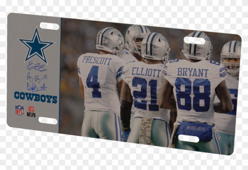 Dallas Cowboys Dak Prescott, Dez Bryant & Ezekiel Elliott Clipart