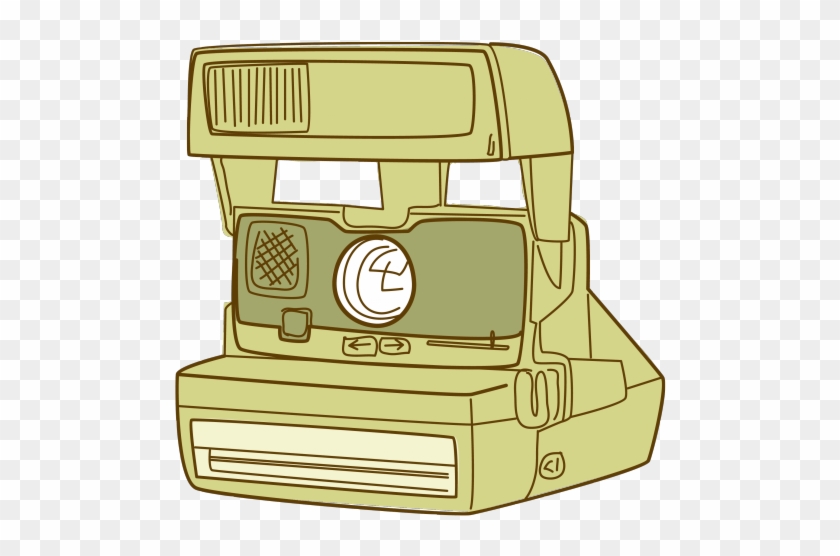 600 X 594 13 - Vintage Polaroid Camera Clip Art - Png Download #631003