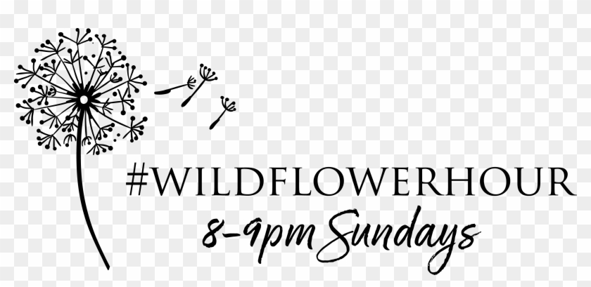 #wildflowerhour #wildflowerhour - Black And White Png Flower Clipart #631228