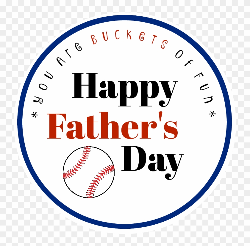Happy Father's Day Tag - Printable Fathers Day Cards With Baseball Clipart #631259