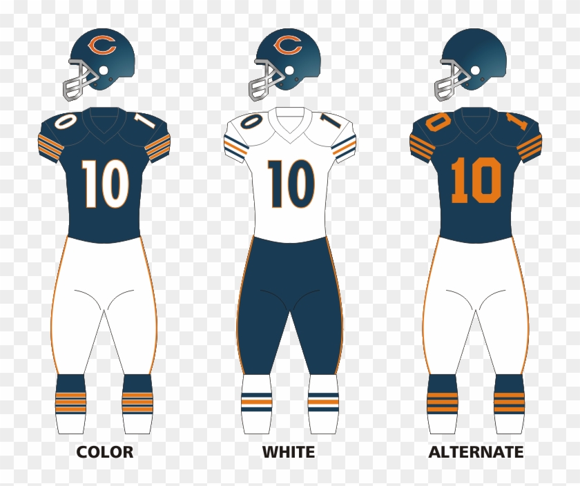 Chicago Bears Home Uniform Clipart