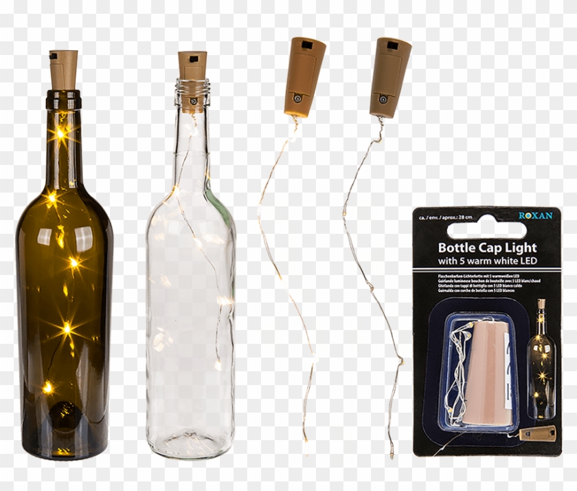 Bottle Cap Light With 5 Warm White Led Ca 5 X 2 Cm - Guirlande Led Pour Bouteille Clipart #632163
