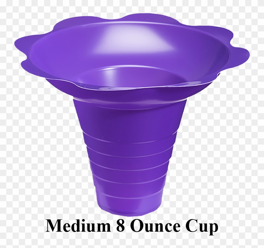 Flower Cups In One Color - Flower Cup Snow Cone Clipart