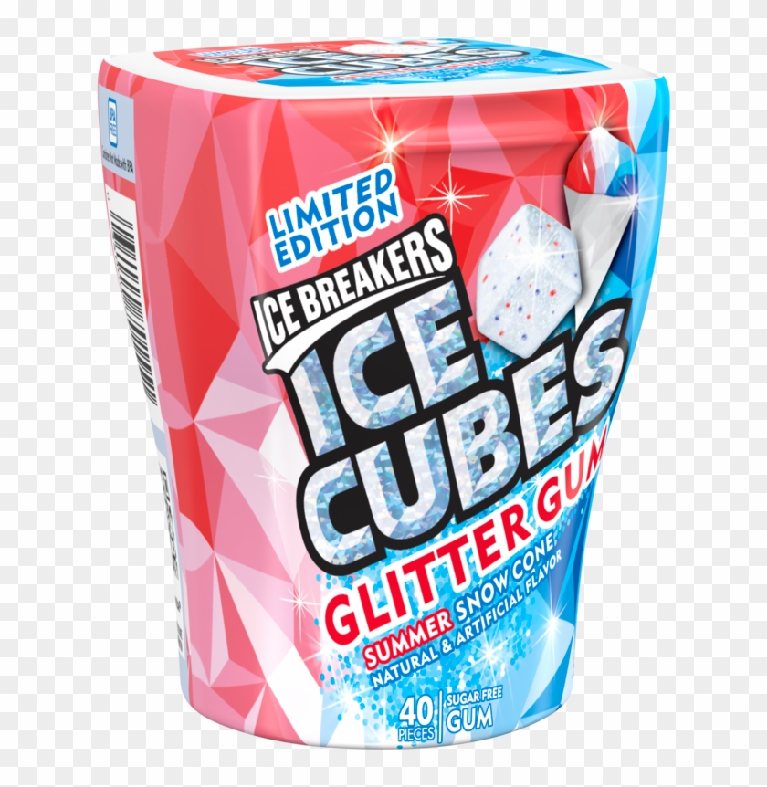 Ice Breakers, Ice Cubes Glitter Summer Snow Cone Gum, - Caffeinated Drink Clipart #632798