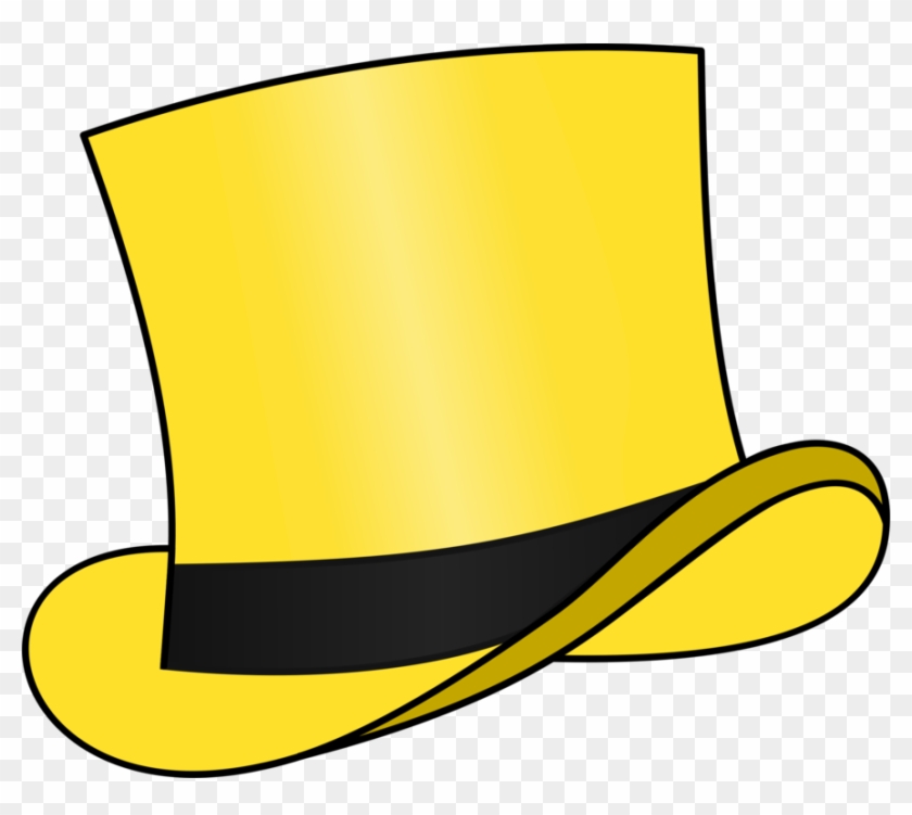 Top Hat T-shirt Clothing Bowler Hat - Six Thinking Hats Yellow Hat Clipart #633055