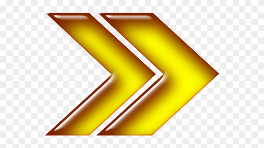 Double Arrow Yellow Right - Yellow Right Arrow Png Clipart