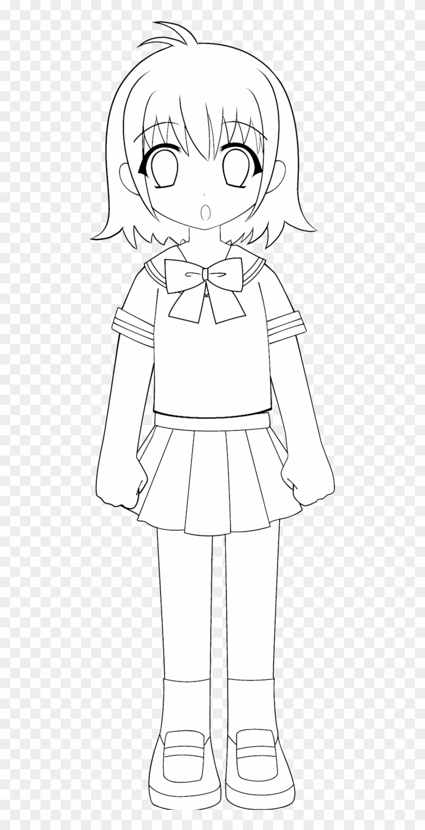 508 X 1573 3 - Little School Girl Drawing Clipart #633283