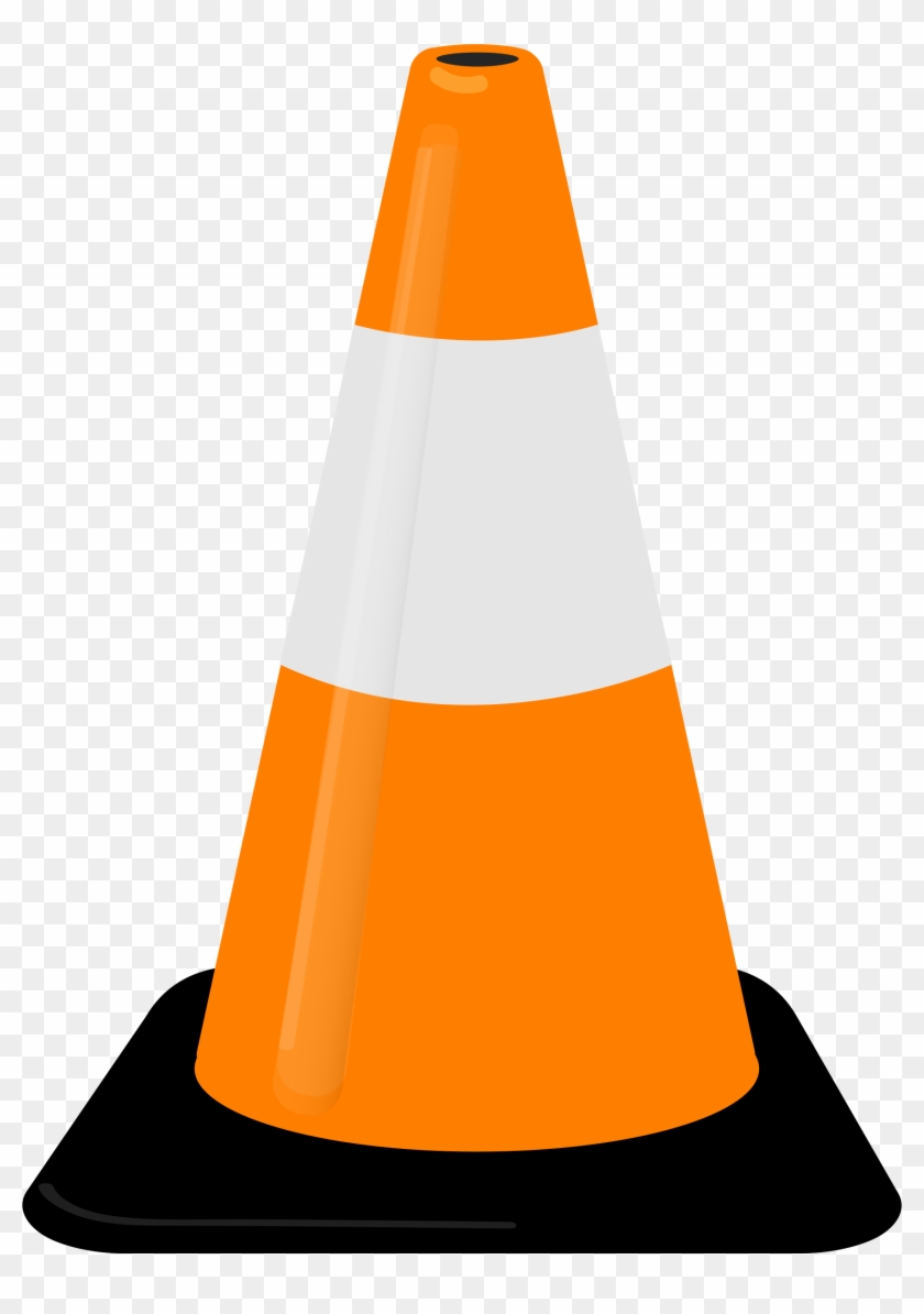Clipart Freeuse Library Plain Free On Dumielauxepices - Clip Art Traffic Cone - Png Download