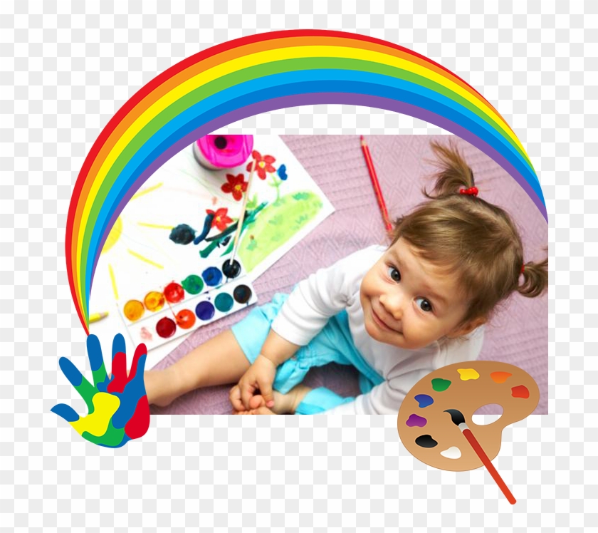 Art Pre-school Girl - Paint Palette Clip Art - Png Download #633446