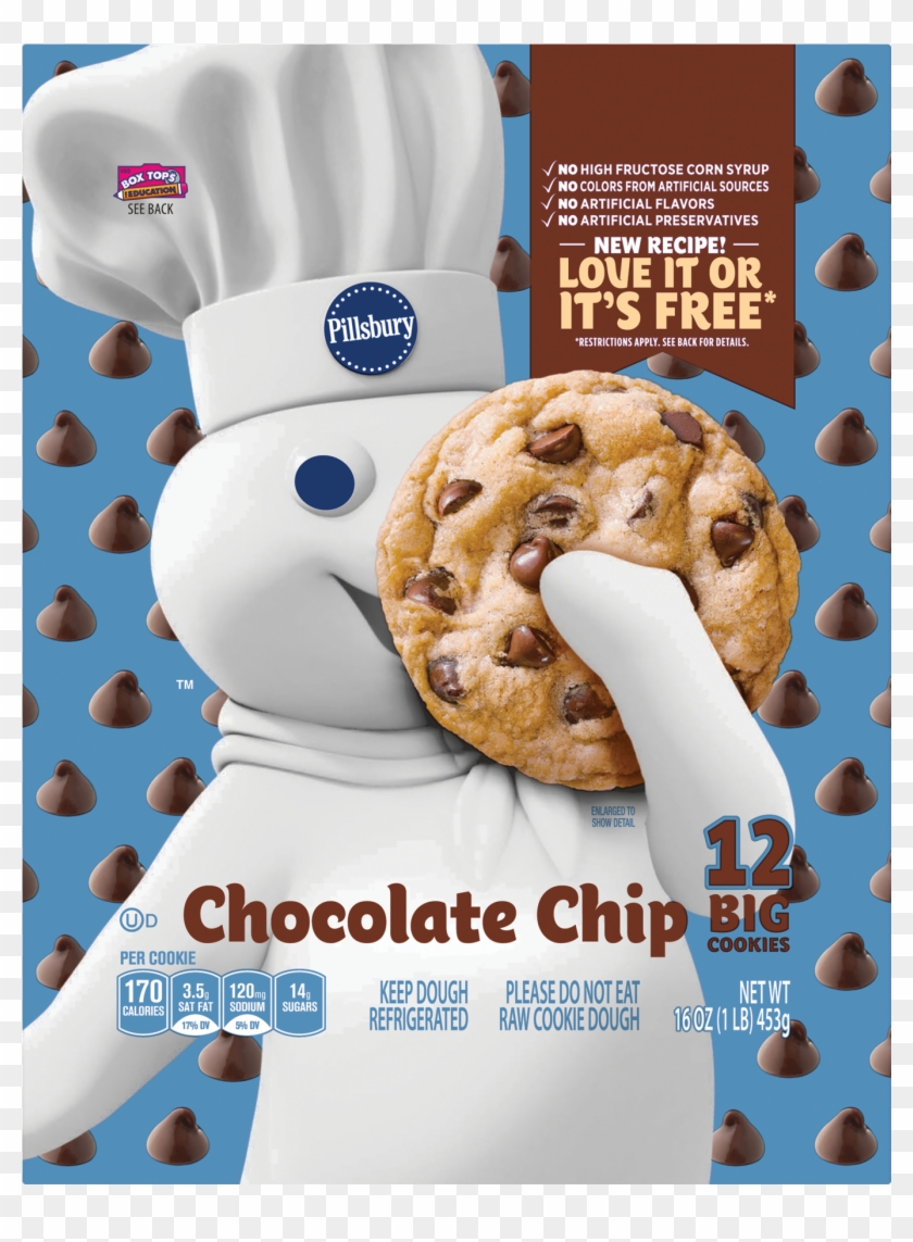 Pillsbury Ready To Bake Chocolate Chip Cookies, 12 - Pillsbury Chocolate Chip Cookies Clipart #633623