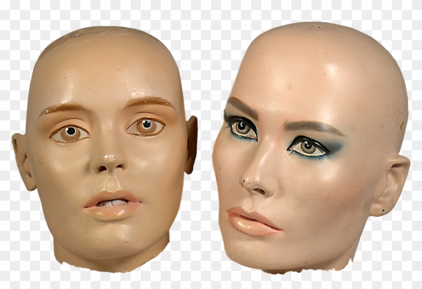 Head, Mannequin, Fashion, Female, Woman, Model, Face - Mannequin Face Transparent Clipart #633657