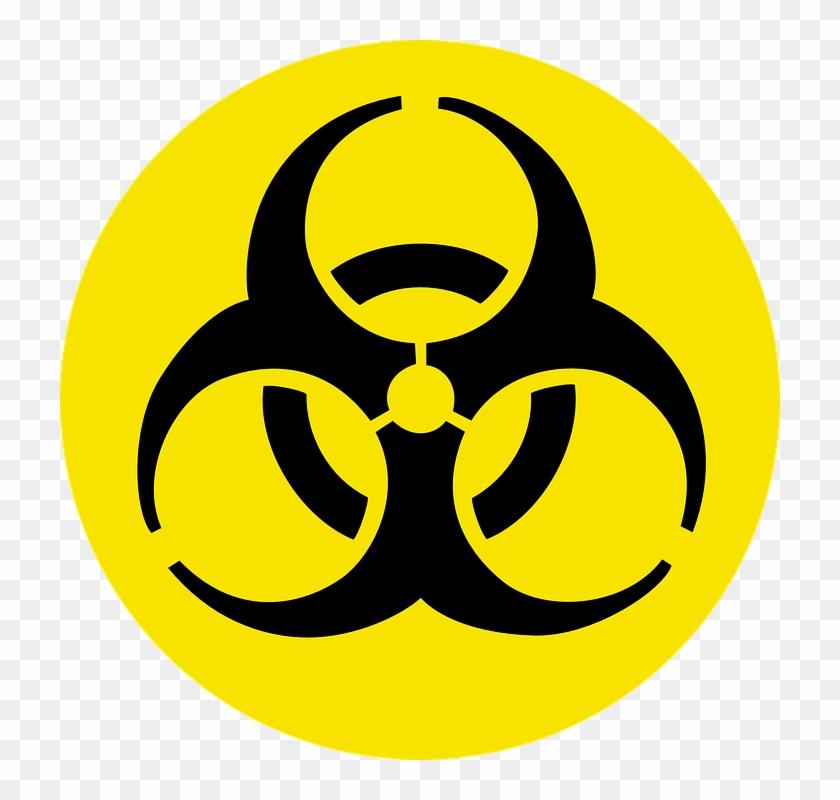 Biohazard, Danger, Poisonous, Bio, Biological, Hazard - Biohazard Symbol Clipart #634053