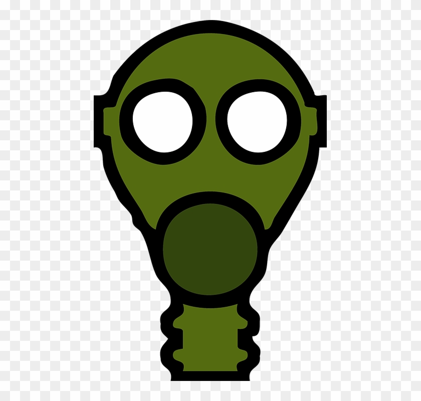 Toxic Clipart Mask - World War 1 Gas Mask Cartoon - Png Download