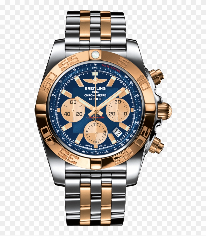Chronomat 44 Steel & Gold - Breitling Chronomat Clipart #634482