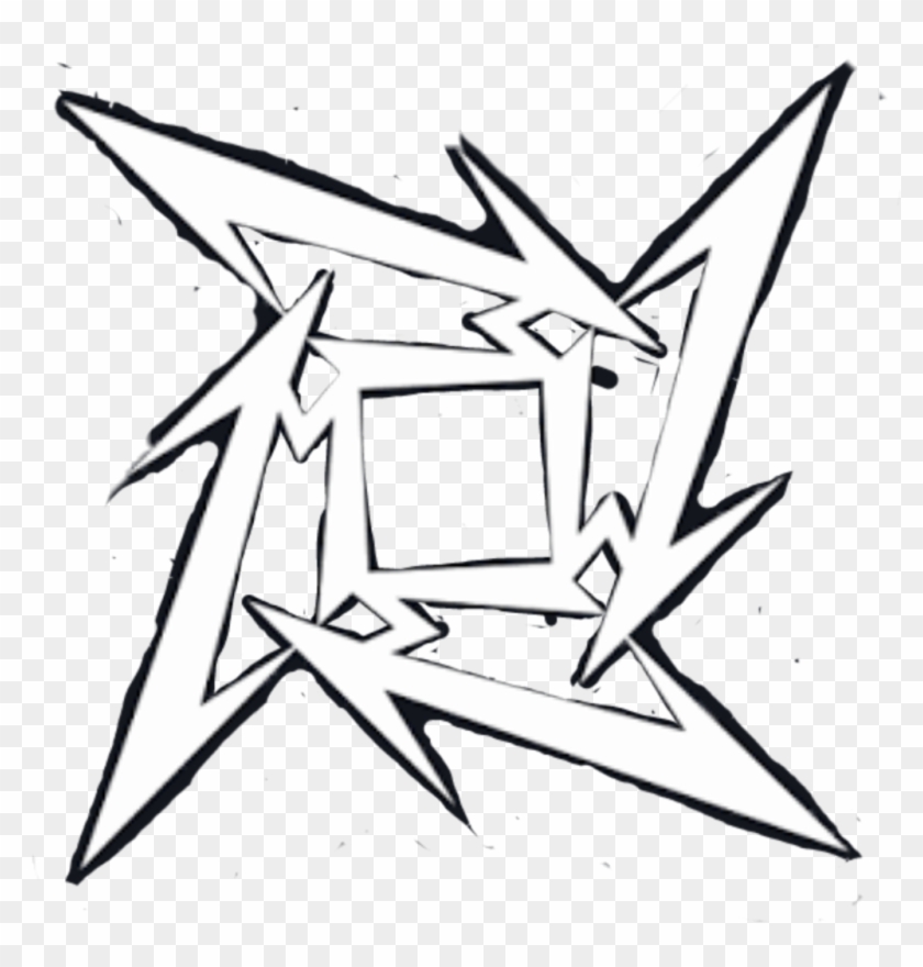 Metallica Sticker - Line Art Clipart