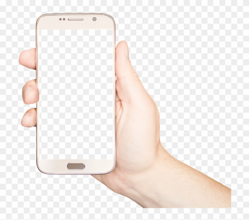 Holding Phone, Holding Mobile, Holding Smartphone - Holding Phone Clipart