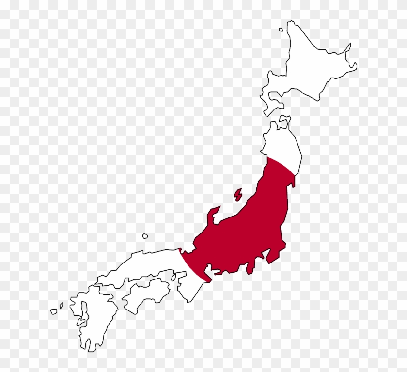 Japan - Japan Flag Map Png Clipart #634860